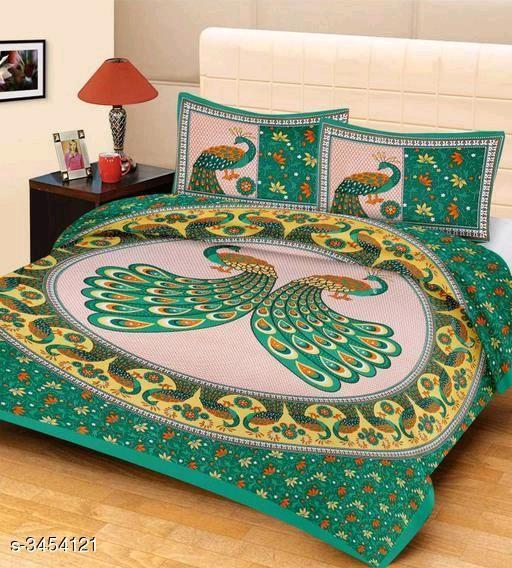 Pure Cotton Printed Double Bedsheet